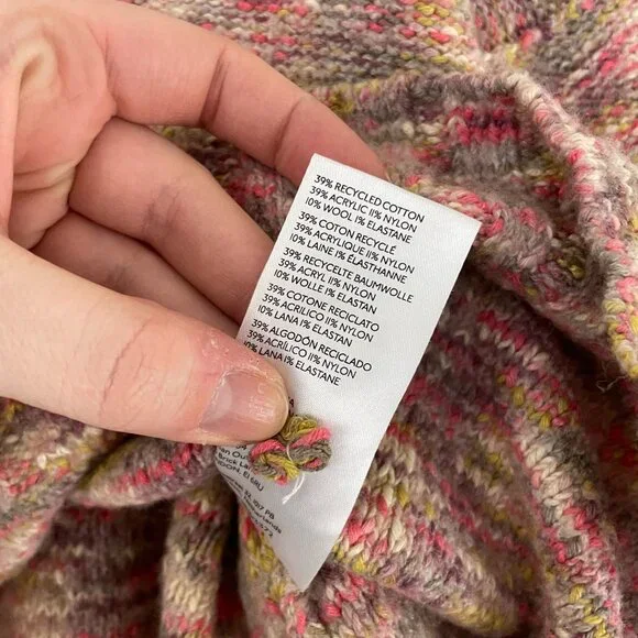 Anthropologie Pilcro Spacedye Deep V Neck Sweater Size Medium - Picture 4 of 6